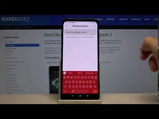 Video thumbnail for How to Change Device’s Name in XIAOMI Black Shark 3 – Rename Device