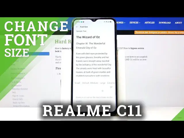 'Video thumbnail for How to Change Font Size on REALME C11 – Display Settings'