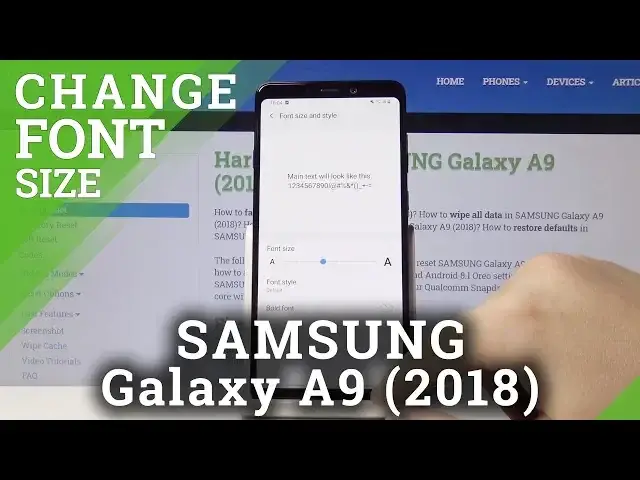 'Video thumbnail for How to Change Font Style in SAMSUNG Galaxy A9 2018 – Customize Text Look'