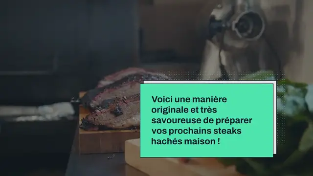 Video thumbnail for Steak haché maison façon bouchère, saveur tex-mex