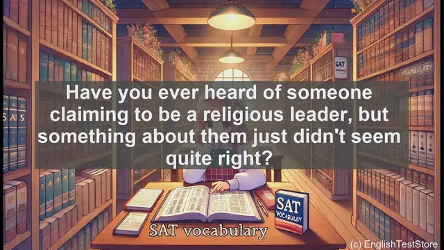 Video thumbnail for 5000 Must Know SAT Vocabulary - Pseudapostle: Unmasking False Religious Leaders