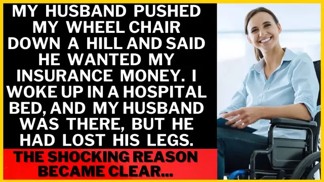 'Video thumbnail for My husband pushed me downhill in my wheelchair, demanding my insurance money. The result...'