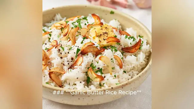 Video thumbnail for rice recipe