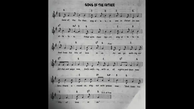 Video thumbnail for Sons Of The Father - Catholic Mass Song Sheet Music