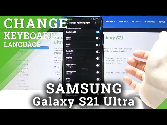 'Video thumbnail for How to Change Keyboard Language on SAMSUNG Galaxy S21 Ultra – Open Keyboard Settings'
