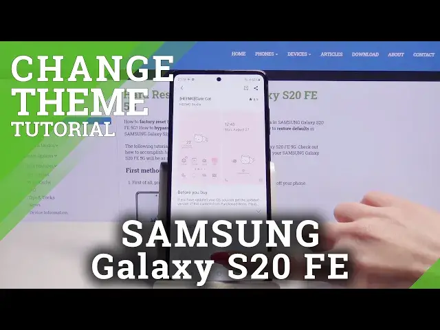 'Video thumbnail for How to Change Device Theme on SAMSUNG Galaxy S20 FE 5G – Display Settings'