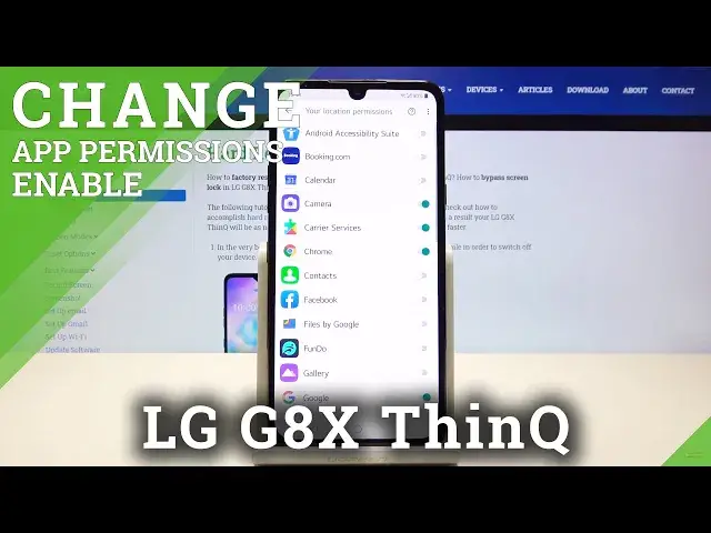 Video thumbnail for App Permissions - App Settings on LG G8X ThinQ