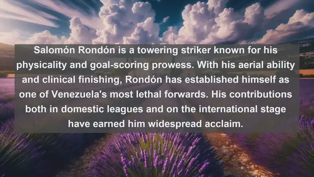 Video thumbnail for Rising Stars: Top 10 Famous Football Players in Venezuela