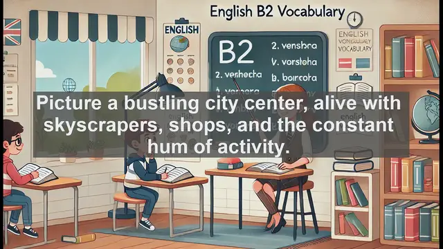 Video thumbnail for 1500 Must Know CEFR B2 Vocabulary - Downtown: The Heart of Urban Life