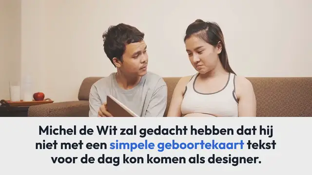 Video thumbnail for Geboortekaart tekst in de vorm van geboorte app voor Rixt