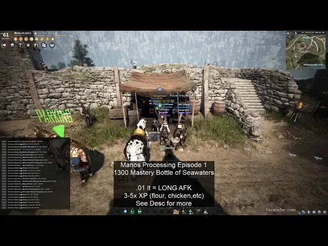 Video thumbnail for AFK Manos process for Days? 2020 Processing Bottle of Seawater Salt High XP low weight BDO 4k UHD