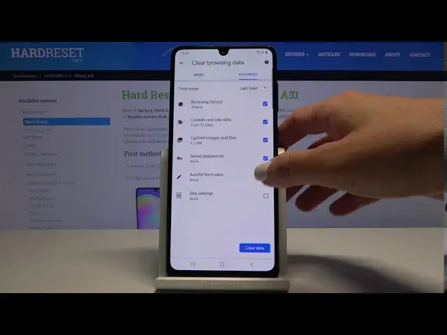 'Video thumbnail for Clear Browser History on SAMSUNG Galaxy A31 - Delete Google Chrome Data'