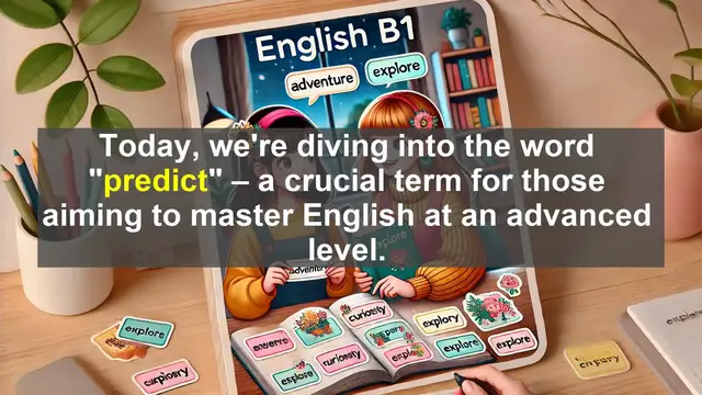 Video thumbnail for 2500 Must Know CEFR B1 Vocabulary - Understanding the Word 'Predict': Definition, Usage, and Common Mistakes