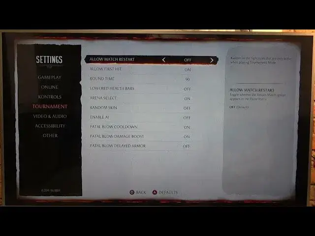 Video thumbnail for How To Enable & Disable Tournament Match Restart In Mortal Kombat 1