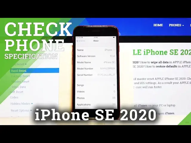 Video thumbnail for How to Check Phone Specification on iPhone SE 2020 – Phone Info Localization