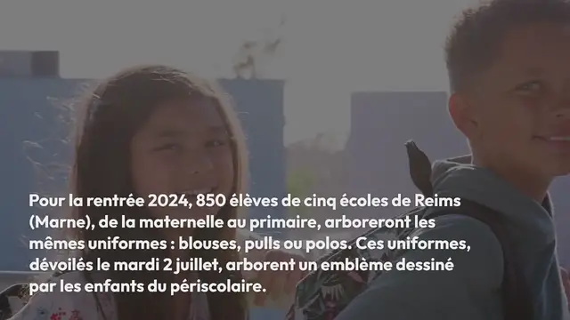 Video thumbnail for Voici les nouveaux uniformes scolaires testés dans cinq établissements de Reims.