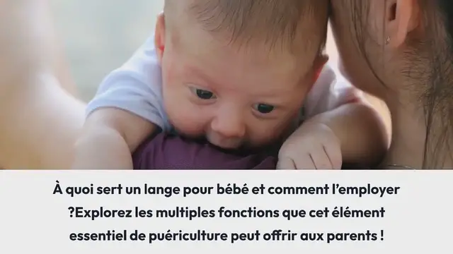 Video thumbnail for 10 utilisations pratiques méconnues pour un lange de bébé qui vont vous épater