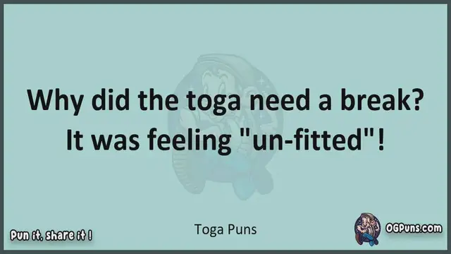 Video thumbnail for Toga - Jokes, Puns, Wordplays, and Laughter