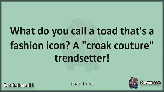 Video thumbnail for Toad - Jokes, Puns, Wordplays, and Laughter