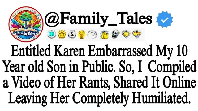 'Video thumbnail for Entitled Karen Embarrassed My 10 Year old Son in Public  So, I  Compiled a Video of Her Rants, Share   Family Tales by Anish'