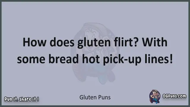 Video thumbnail for Gluten - Jokes, Puns, Wordplays, and Laughter