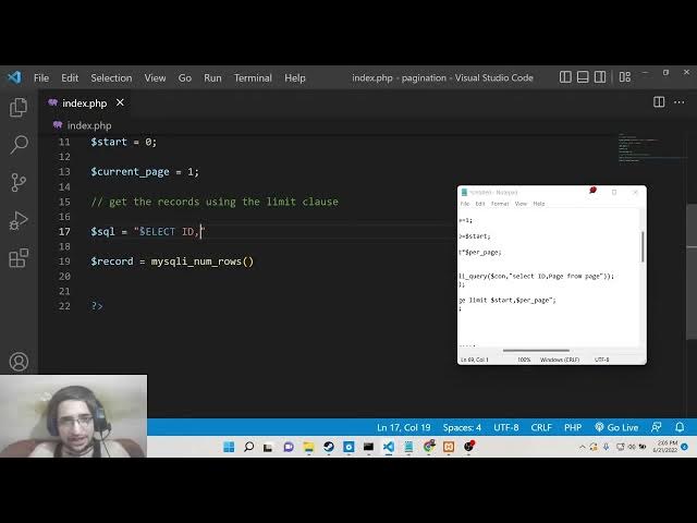 Video thumbnail for PHP 7 MySQL Script to Display Bootstrap 4 Pagination Records Using LIMIT Clause in Javascript