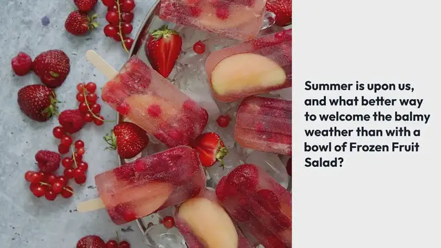 Video thumbnail for (Quick & Easy Frozen Fruit Salad)