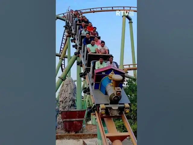 Video thumbnail for Would you try? 😎 Fastest Roller Coaster Ride 🎢 #rollercoaster #shorts