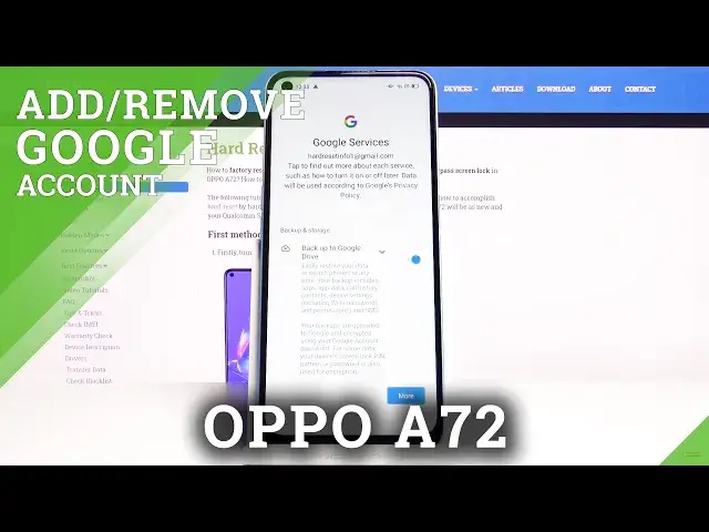 'Video thumbnail for How to Add / Remove Google Account in OPPO A72 – Sign In to Google'