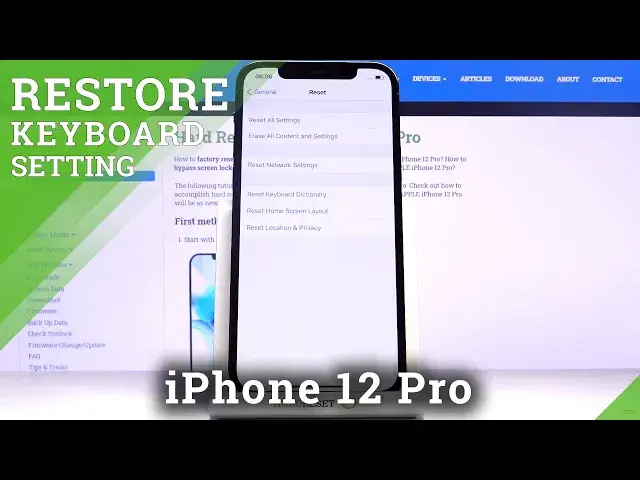 'Video thumbnail for How to Reset Keyboard Dictionary on iPhone 12 Pro – Erase Remembered Words'