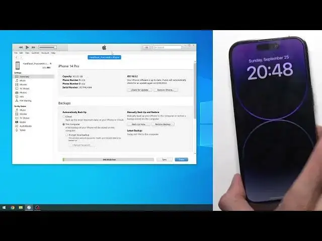 'Video thumbnail for How to Back Up iPhone 14 Pro with iTunes - Create a Backup of iPhone 14 Pro on iTunes'