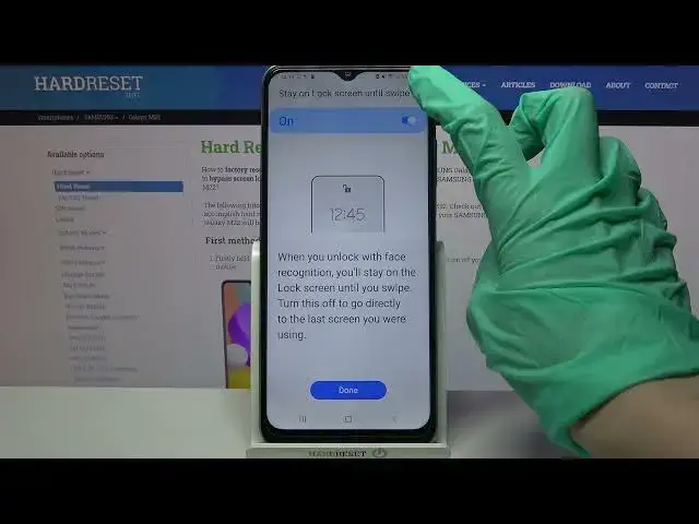 'Video thumbnail for How to Set Up Face Unlock on SAMSUNG Galaxy M22 – Add Lock Screen'