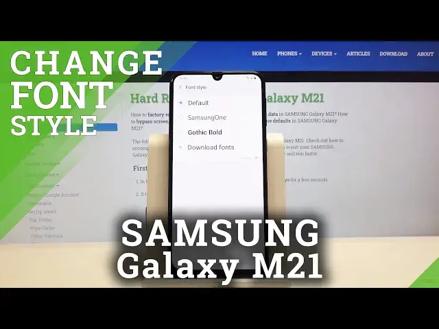 'Video thumbnail for How to Change Font Style in SAMSUNG Galaxy M21 – Change Font Style'