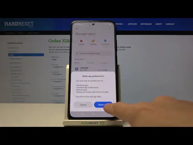 'Video thumbnail for How to Reset App Preferences on XIAOMI Redmi Note 10S - Restore App Preferences'
