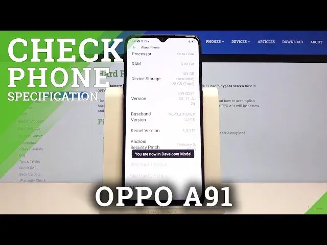 'Video thumbnail for How to Check Phone Specification in OPPO A91 – Find Device’s Info'