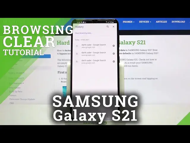 'Video thumbnail for How to Clear Browsing Data on SAMSUNG Galaxy S21 – Clear Browsing History'