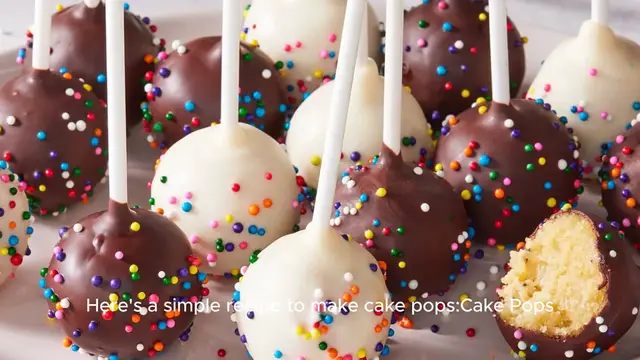 Video thumbnail for Cake pop recipe