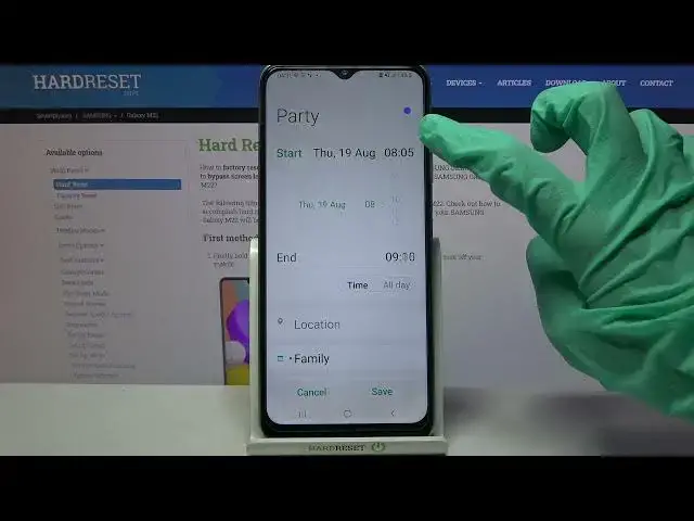 'Video thumbnail for How to Add Event to Calendar on SAMSUNG Galaxy M22 – Set Alert/Reminder'