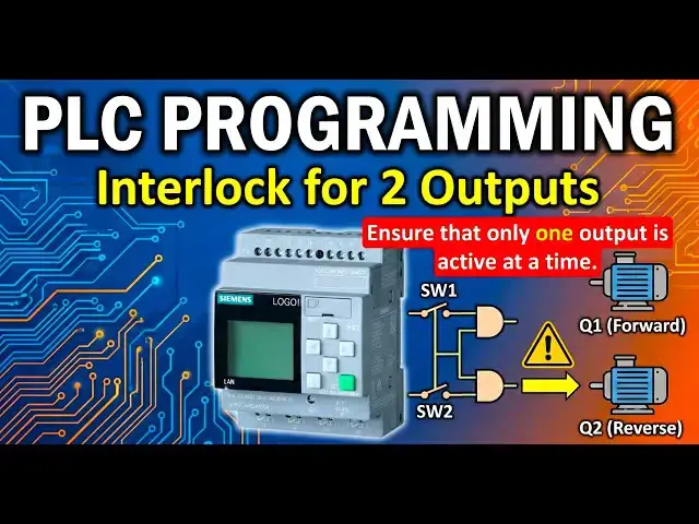 Video thumbnail for Siemens LOGO! Exercise: Interlock Logic for 2 Outputs (Q1 & Q2)