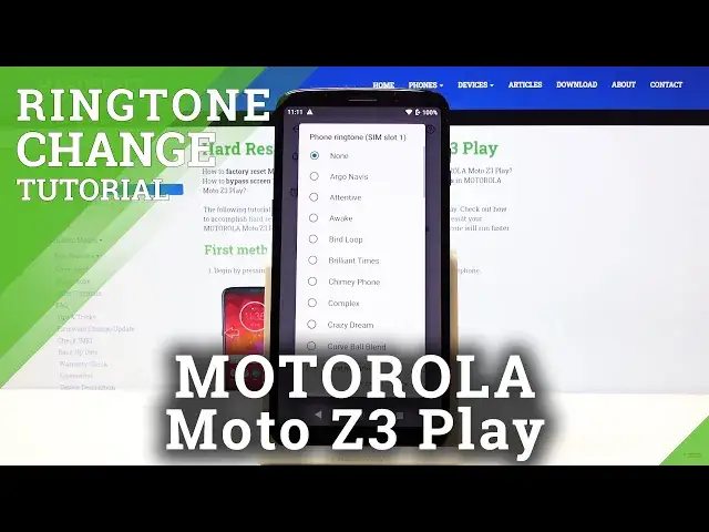 'Video thumbnail for How to Change Ringtone in MOTOROLA Moto Z3 Play – Ringtone List'