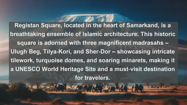 Video thumbnail for Unveiling Uzbekistan's Architectural Treasures: Top 10 Must-See Landmarks