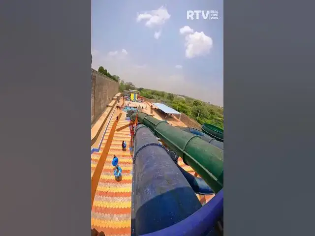 Video thumbnail for Tunnel Twister | WATER SLIDE at Escape Water Park #waterpark #shorts