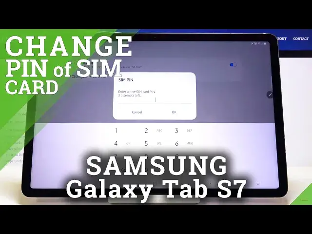 'Video thumbnail for How to Set Up SIM Lock in Samsung Galaxy Tab S7 - Change PIN to SIM Card'