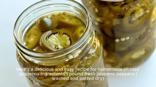 Video thumbnail for Pickled jalapenos recipe