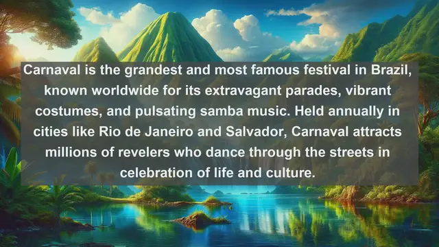 Video thumbnail for Samba, Sun, and Spectacle: Top 10 Famous Festivals in Brazil