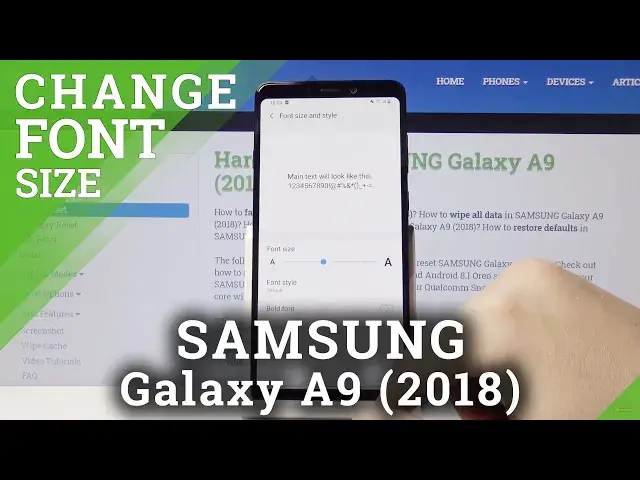 'Video thumbnail for How to Change Font Size in SAMSUNG Galaxy A9 2018 – Customize Text Size'