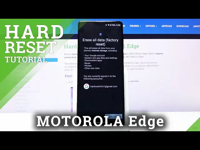 Video thumbnail for Hard Reset on MOTOROLA Edge – Delete Data