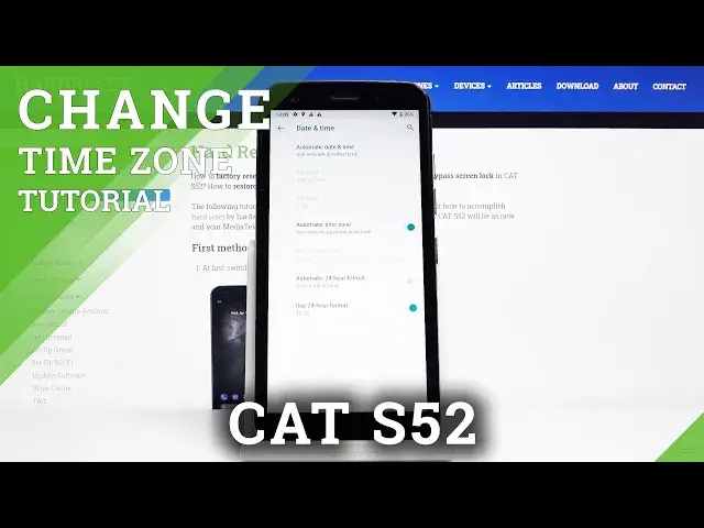 'Video thumbnail for How to Change Date and Time in CAT S52 – Set Date and Time'
