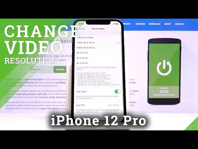 Video thumbnail for How to Change Video Resolution on iPhone 12 Pro – Video Quality