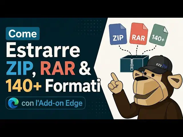 Video thumbnail for 📦 Estrai ZIP, RAR e oltre 140 formati con il componente aggiuntivo per Edge | Gratis e locale